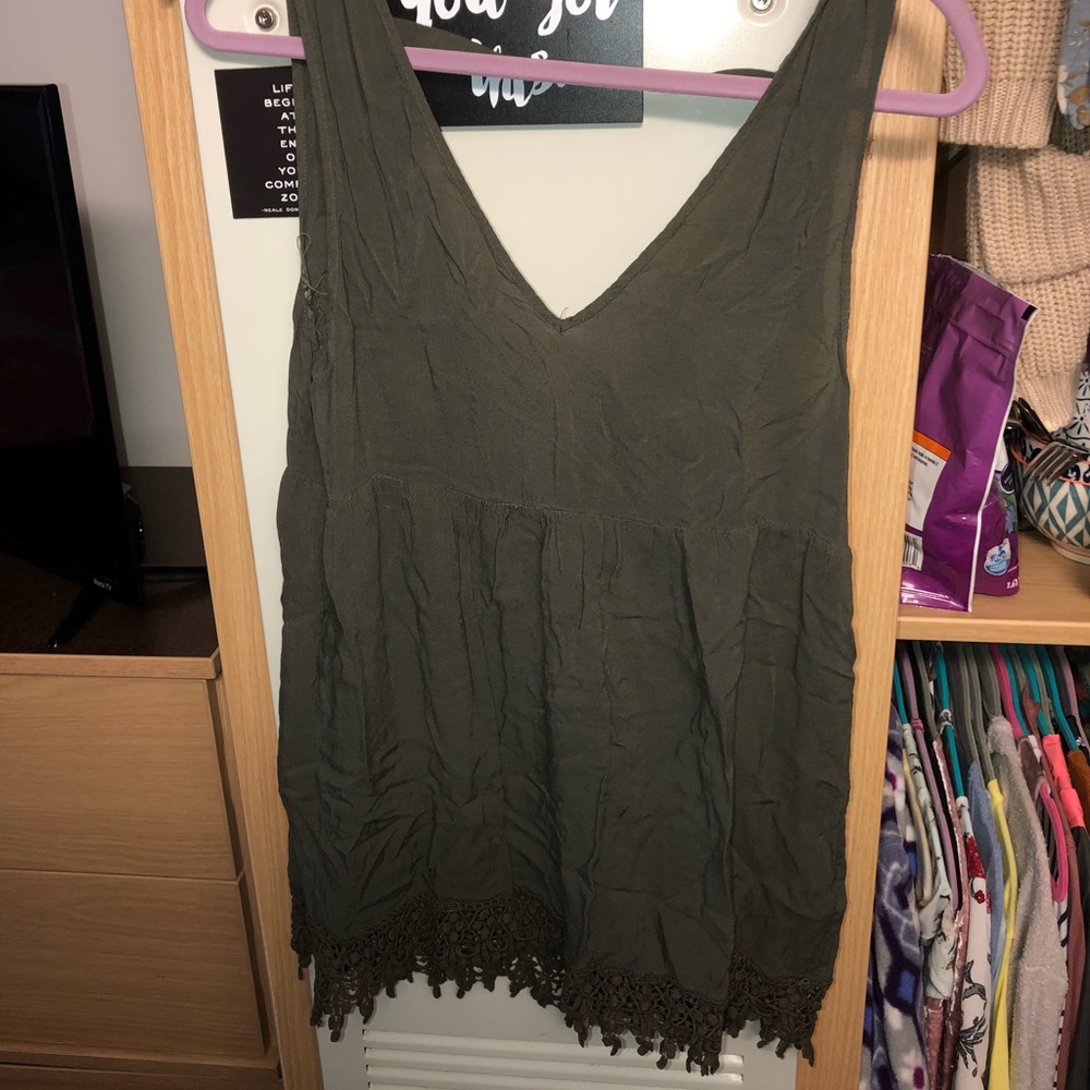 olive green tank